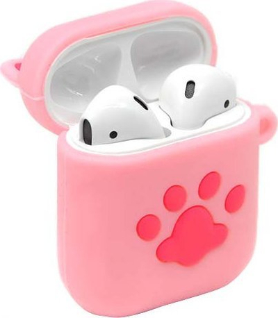Блутут слушалки за деца со уши од маче, со кутија за полнење, дизајн маче, розова боја