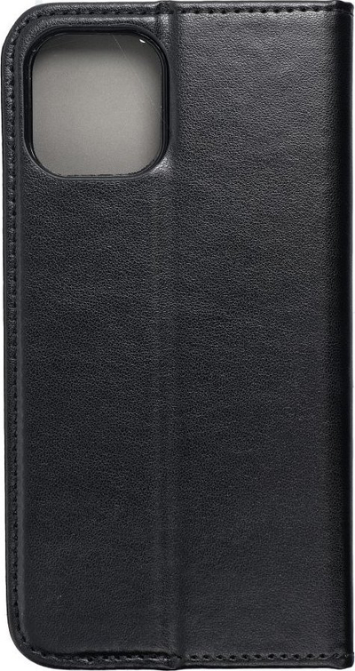 Këse telefoni tip libër për Apple iPhone 12 Pro, TPU, me stand, e zezë