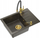 Lavaman kuzhine Quadron Sink Art Johnny 116, 60x44 cm, granit i zi me ari, me rubinet Maggie