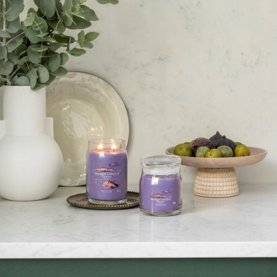 Qiri aromatik Yankee Candle Signature Stargazing, 567 g, 90 orë djegie, kavanoz qelqi