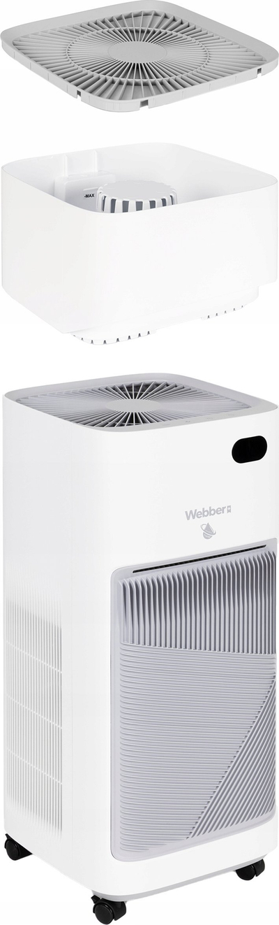 Pastrues ajri Webber AP9650 me filtër HEPA 13 dhe funksion lagështimi, i bardhë