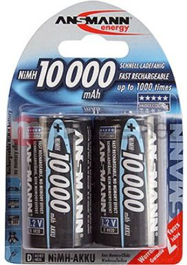 Bateri Mono D/ R20 Ansmann, 1.2V, 2 copë