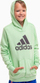 Bluzë me kapuç Adidas Big Logo Hoodie Jr IS2591, për kalamaj, ngjyrë mint