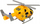 Helikopter lodër Lean Toys Rescue Helicopter, ambulancë me drita, me zë, i verdhë