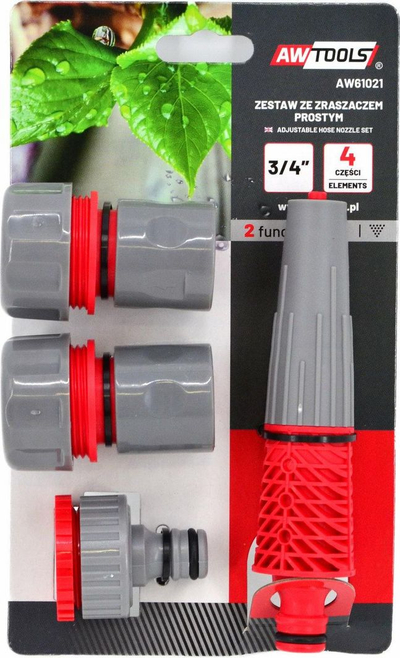 Set i aksesorëve për ujitje AWTools 3/4 ", 4 copë