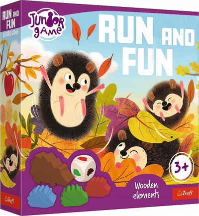 Lojë tavoline Run and Fun Haba, me iriqë, për familje, plot ngjyra
