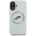 Маска за телефон Karl Lagerfeld KLHMP16SSKCHTCE, течен силикон, MagSafe, за iPhone 16 6.1", беж