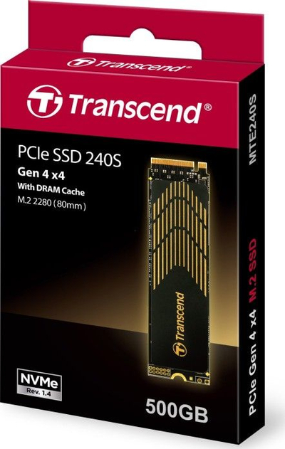 SSD Transcend 240S M.2, 500GB, PCI Express 4.0 NVMe