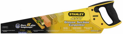 Рачна пила Стенли JET CUT APPLIFLON 20 151, 500mm, 7 TPI, жолта