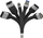 Kabllo USB Techly ICOC-USBC-FL-U4, USB4 Gen 2x2, 0.12m, e zezë