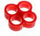 Organizues kabllosh E22 Stealth 4-Slot, plastik, i kuq