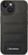 Futrollë Karl Lagerfeld Puffy Elongated Logo për iPhone 14, lëkurë e vërtetë, transparente