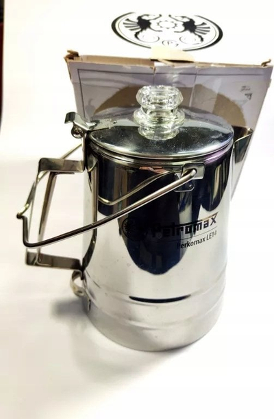 Ibrik perkolator Petromax, inoks, 2.1L, ngjyrë argjendi