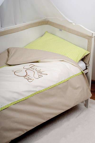 Set shtrati për kalamaj TWINKLE STAR, 3 pjesë, 100% pambuk, shumëngjyrësh