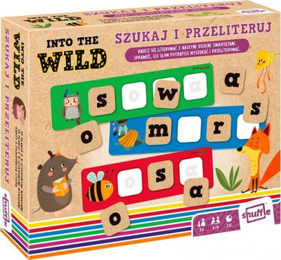 Loja edukative Cartamundi Into the Wild Search and Spell, alfabet edhe drejtshkrim, për kalamaj