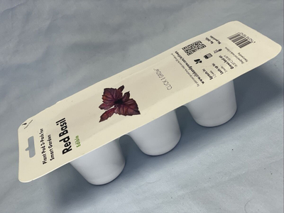 Капсула билка Click &amp; Grow Red Basil, 3 парчиња, за паметна градина, црвен босилек