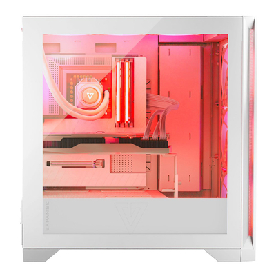 Kutia për PC Volcano Expanse S Apex, MIDI Tower ATX, ARGB, e bardhë