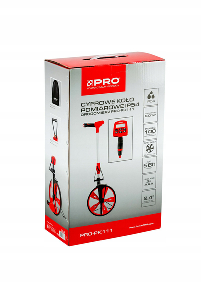 Rrotë matëse dixhitale PRO-PK111, ekran 2.4", memorie 100 matje, IP54