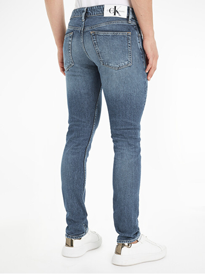 Xhinse për meshkuj Calvin Klein Slim Taper Jeans, të kaltra