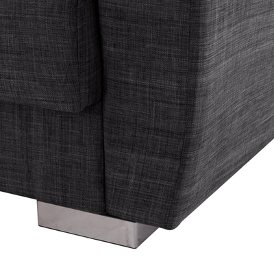 Divan-Shtrat 3 ulëse, 215×80×77 cm HM3240.03, gri
