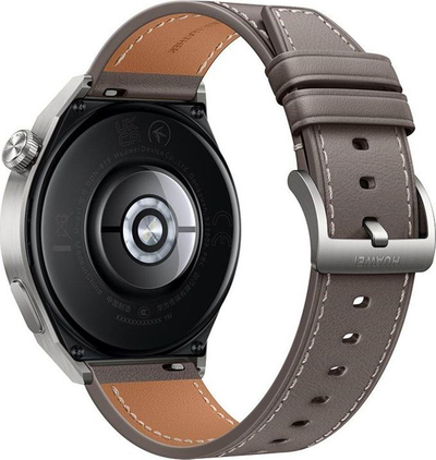 Orë e mençme Huawei Watch GT 3 Pro 46mm, ekran AMOLED 1.43", GPS, titan me rrip lëkure gri