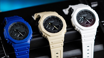 Orë për meshkuj Casio, e bardhë
