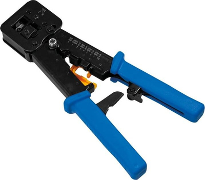 Vegël krimpimi LogiLink WZ0037, për RJ11 RJ12 RJ45, me prerëse, e zezë