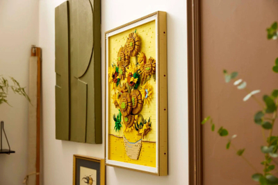 Set ndërtimi LEGO Art Vincent van Gogh Sunflowers 31215, dekor murale, shumëngjyrësh
