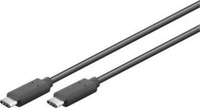 Kabllo USB Goobay USB-C në USB-C 66509, 3 m, 60 W, e zezë