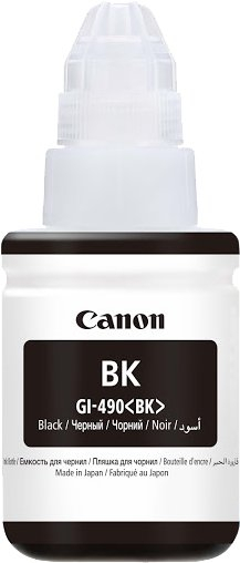 Ngjyrë për printer Canon GI-490 BK, e zezë