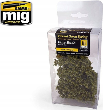 Shkurre modeluese AMMO A.MIG-8372 Fine Bush, pranverë jeshile, fibrat e imëta