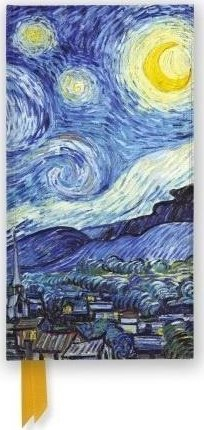 Fletore Notebook Vincent Van Gogh Starry Night, slimline, me vija, shumëngjyrëshe