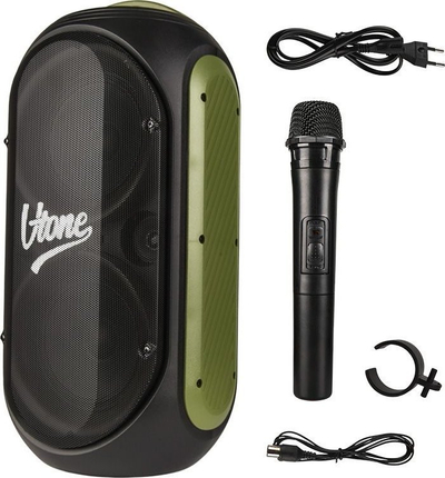 Altoparlant portativ V-TONE beFree, Bluetooth, mikrofon wireless, RGB, i zi