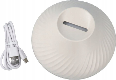 Difuzer aromaterapie Art Deco YMX130ML, 130 ml, me USB, i bardhë