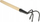 Алатка за градинарство BIG Loosener Claws, 3 метални запци, 35cm, зелена
