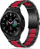 Byzylyk çeliku Tech-Protect Stainless për Samsung Galaxy Watch 4 40/42/44/46mm, i zi me të kuqe