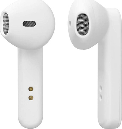 Kufje wireless STREETZ True Wireless Stereo, Bluetooth 5.0, kontroll me prekje, të bardha