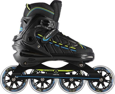 Patina inline Nils Extreme NA1128, rrota 84mm, ABEC-7, e zezë lime