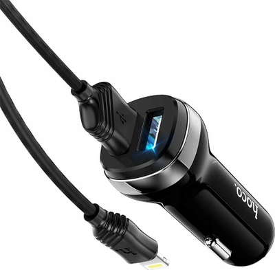 Karikues makine Hoco Z40, 2x USB, kabllo Lightning, i zi