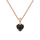 Pendant për varëse Daniel Wellington Charms DW00400426, i artë rozë/ i zi
