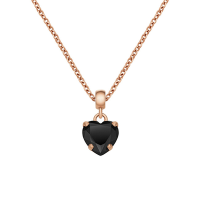 Pendant për varëse Daniel Wellington Charms DW00400426, i artë rozë/ i zi