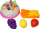 Set lodrash kuzhine Fruits Cake For Cutting Swede, fruta dhe tortë prerëse, për kalamaj, shumëngjyrësh