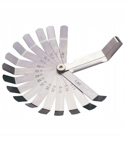 Matës hapësire SATA 16 fletë të përkulura, 0.05-1.00mm, çelik