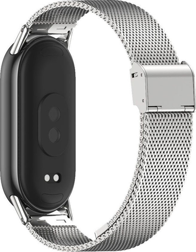 Rrip ore Tech-Protect MilaneseBand për Xiaomi Smart Band 8 8 NFC, çelik inox, i argjendtë