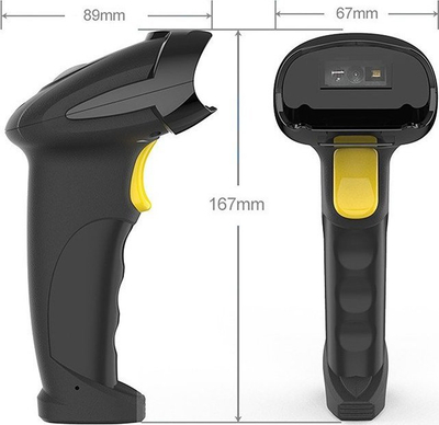 Lexues barkodash Qoltec Wireless, 1D 2D, 2.4GHz, i zi