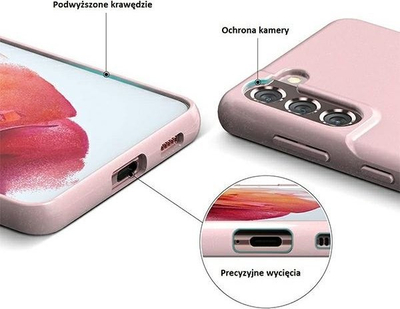 Maskë telefoni Mercury Jelly për Samsung Galaxy M33 5G, nga TPU i butë, rozë e çelët