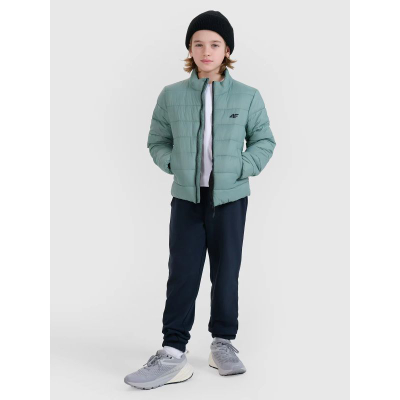 Jakne për çuna 4F 4FJWSS25TDJAM520, mbushje sintetike, 4FWarm, jeshile