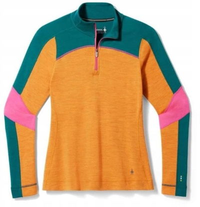 Bluza termike Smartwool Classic Thermal Merino 1/4 Zip për femra, lesh Merino, me mëngë të gjata, shumëngjyrëshe