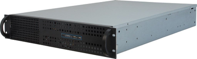 Kasi serveri rack Inter-Tech 2U-2129N, 2U, për disqe 3.5", e zezë argjendtë