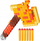 Lodër sëpatë Nerf Minecraft Firebrand, me fishekë shkumë, plastike, portokalli